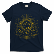 Vintage Boho Sun T-Shirt - Navy