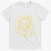 Vintage Boho Sun T-Shirt - White