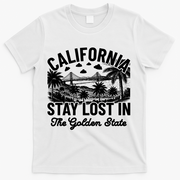 Vintage California 70s Style Souvenir Gift T-Shirt - White