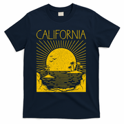 Vintage California Rising Sun T-Shirt - Navy