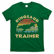 Vintage Dinosaur Trainer Halloween Costume Retro Sunset Dino T-Shirt - Irish Green