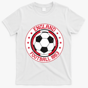 Vintage England Football 1863 Soccer Apparel T-Shirt - White