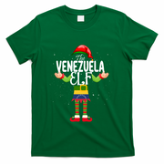Venezuela Elf Matching Proud Patriotic Group Christmas Party Funny Gift T-Shirt - Green