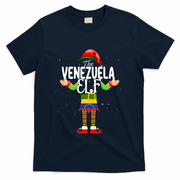 Venezuela Elf Matching Proud Patriotic Group Christmas Party Funny Gift T-Shirt - Navy