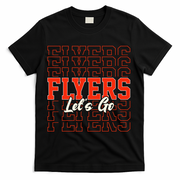 Vintage Flyers Lets Go  T-Shirt - Black