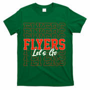 Vintage Flyers Lets Go  T-Shirt - Green