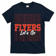 Vintage Flyers Lets Go  T-Shirt - Navy