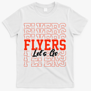 Vintage Flyers Lets Go  T-Shirt - White