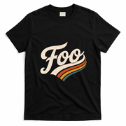 Vintage Foo Name Retro Style T-Shirt - Black