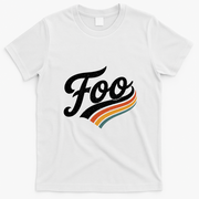 Vintage Foo Name Retro Style T-Shirt - White
