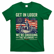 Vintage Get In Loser We're Crossing The Delaware T-Shirt - Green