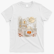Vintage Halloween Opossum Pumpkin Trick Or Treating T-Shirt - White