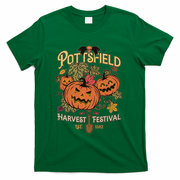 Vintage Halloween Pottsfield Harvest Festival EST 1502 T-Shirt - Green