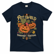 Vintage Halloween Pottsfield Harvest Festival EST 1502 T-Shirt - Navy