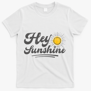 Vintage Hey Sunshine Beach Vacation Summer T-Shirt - White