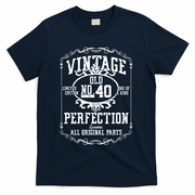 40th Birthday Genuine All Original Parts T-Shirt - Navy