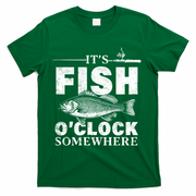 Vintage It's Fish O'Clock Somewhere T-Shirt - Green