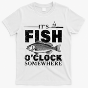 Vintage It's Fish O'Clock Somewhere T-Shirt - White