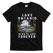 Vintage Lake Ontario Always And Forever T-Shirt - Black