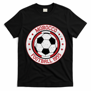 Vintage Morocco Football 1955 Soccer T-Shirt - Black