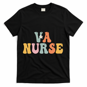 VA Nurse Week Groovy Appreciation Day For Work T-Shirt - Black