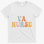 VA Nurse Week Groovy Appreciation Day For Work T-Shirt - White
