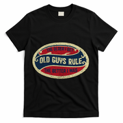 Vintage Old Guys Rule T-Shirt - Black
