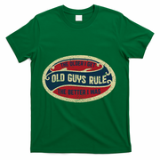 Vintage Old Guys Rule T-Shirt - Green