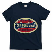 Vintage Old Guys Rule T-Shirt - Navy