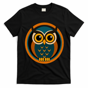 Vintage Owl Naturu Retro Wilderness T-Shirt - Black