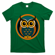Vintage Owl Naturu Retro Wilderness T-Shirt - Irish Green
