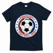 Vintage Paraguay Football 1906 Soccer Emblem T-Shirt - Navy Blue