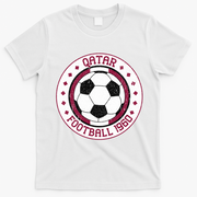 Vintage Qatar Football 1960 Soccer Emblem T-Shirt - White