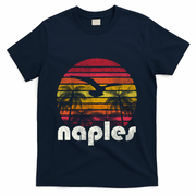 Vintage Retro Naples Fl Florida 70S 80S Style Great Gift T-Shirt - Navy
