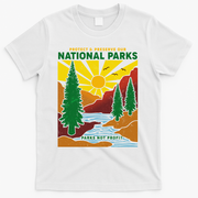 Vintage Retro Protect And Preserve Our National Parks T-Shirt - White