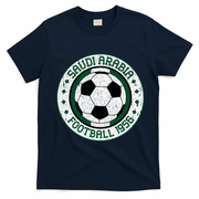 Vintage Saudi Arabia Football Crest 1956 Soccer T-Shirt - Navy Blue