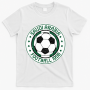 Vintage Saudi Arabia Football Crest 1956 Soccer T-Shirt - White