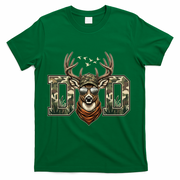 Varsity Style Camo Dad Deer Buck Hunter Fathers Day T-Shirt - Green