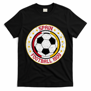 Vintage Spain Football 1909 Soccer Emblem T-Shirt - Black