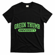 Varsity Style Green Thumb University T-Shirt - Black