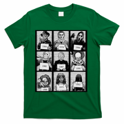 Vintage Scary Horror Movie Halloween Character Autumn T-Shirt - Green