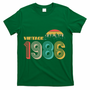 Vintage Sun Nature Wilderness 1986 40th Birthday T-Shirt - Green