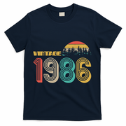 Vintage Sun Nature Wilderness 1986 40th Birthday T-Shirt - Navy