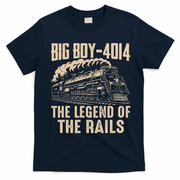 Vintage Steam Train Big Boy 4014 The Legend Of The Rails T-Shirt - Navy Blue