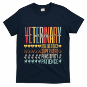 Vet Tech Gifts Veterinary Technician Gifts Appreciation Day T-Shirt - Navy