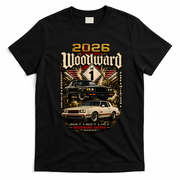 Woodward Avenue Classic Car Lovers Tribute 2026 T-Shirt - Black