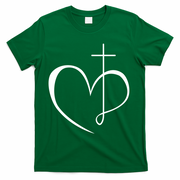 Walking By Faith Tripping Constantly Front And Back T-Shirt - Green