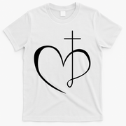 Walking By Faith Tripping Constantly Front And Back T-Shirt - White