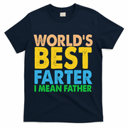 World's Best Farter Funny Humor Dad Fathers Day T-Shirt - Navy
