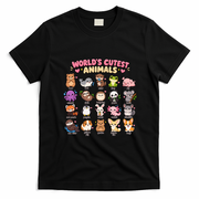 World's Cutest Animals T-Shirt - Black